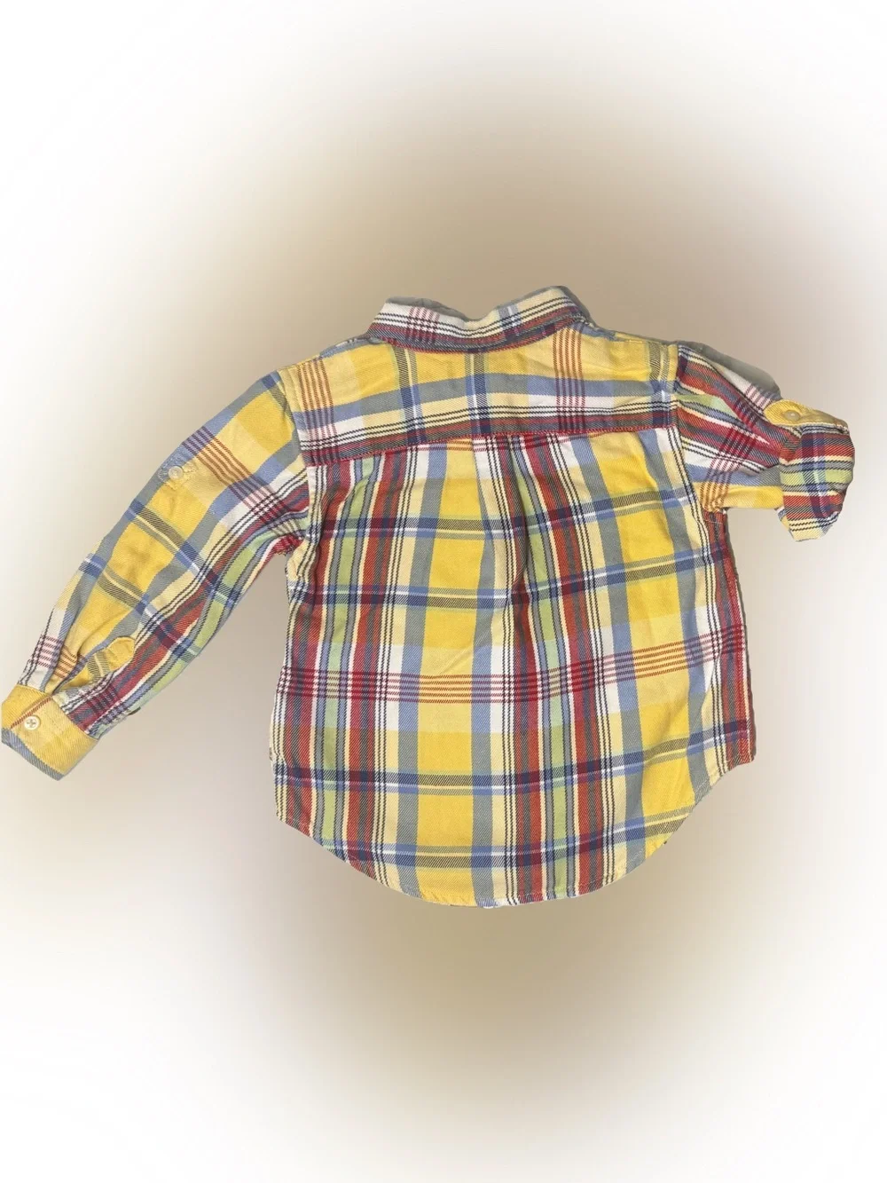 Ralph Lauren Yellow, Blue & Red Plaid Flannel